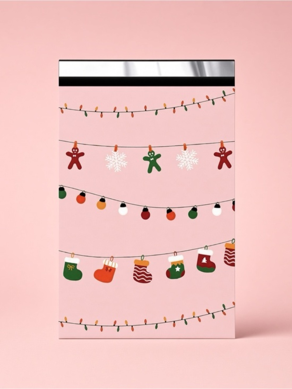 (10) 6x9 Christmas Poly Mailers
